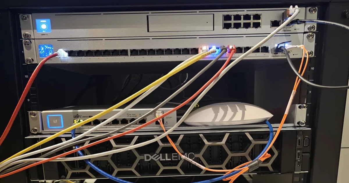 My homelab rack and networking gear